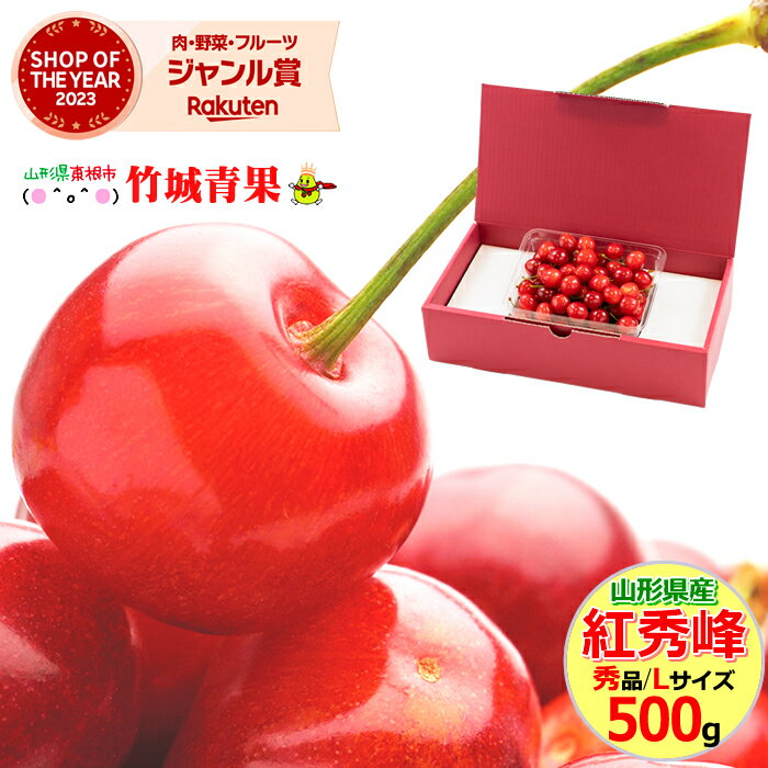 【7月上旬から順次出荷予定/日時指定OK】さくらんぼ 紅秀峰 500g (露地/秀品/Lサイズ/バラ詰め)【サクランボ 露地 サクランボ お中元 ギフト 贈り物 贈答 お祝い お礼 お返し 内祝い プレゼント 果物 フルーツ 山形県 東根市 産地直送 送料無料 】