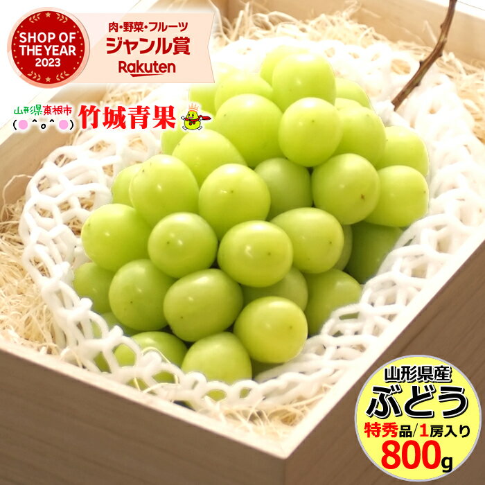 【9月中旬から順次出荷予定】お歳暮 ぶどう シャインマスカット 800g 特秀品/桐箱/1房入り 日時指定はメールで 【 ぶどう ブドウ 葡萄 御中元 お中元 夏 ギフト 送料無料 暑中見舞い 残暑見舞…