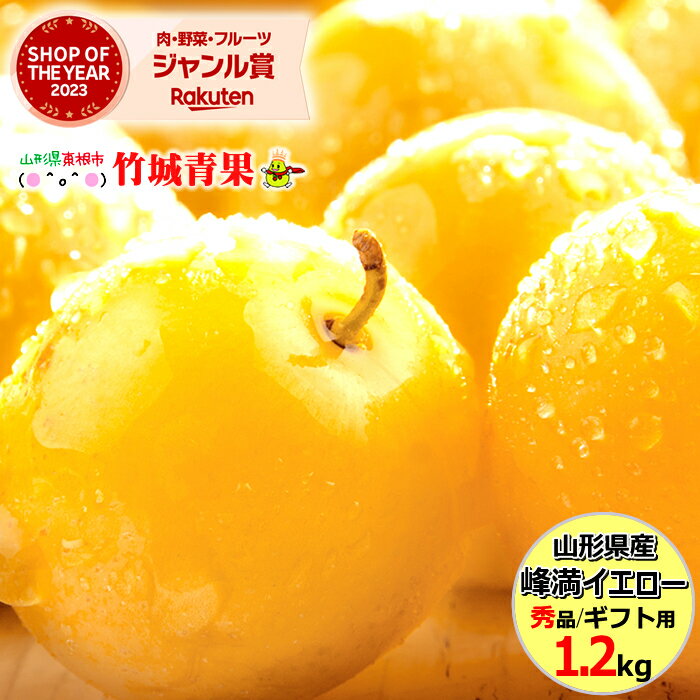 【9月下旬〜】山形県産 すもも 峰満イエロー 1.2kg(秀品/6玉〜10玉前後)※日時指定はメール ...