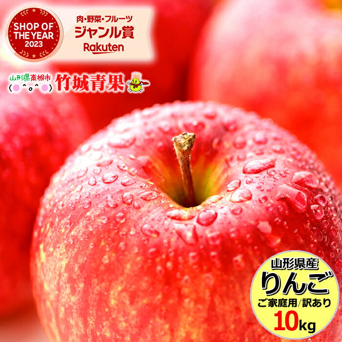 【】訳あり りんご サンふじ 10kg (ご家庭用/22玉〜46玉入り/生食可)※日時指定はメールで ...