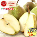 【】山形県産 洋梨 ラ・フランス 3kg (秀品/大玉/6玉〜10玉入り)※日時指定はメールで※【西 ...