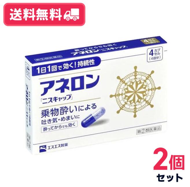 【送料無料】【第(2)類医薬品】アネロン「ニスキャップ」 4カプセル　2個セット【定形外郵便】