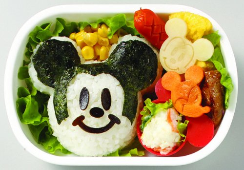 ディズニーミッキーマウスわくわく・かわいい顔の野菜抜き型【 キャラ弁 デコ弁 】...