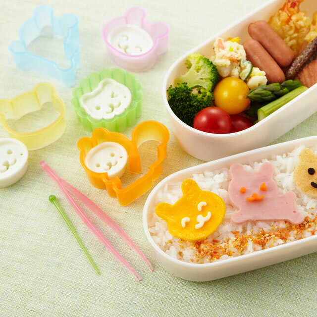 ハム・チーズぬき型 着ぐるみセット キャラ弁 キャラ弁グッズ デコ弁 子供用お弁当箱 デコ弁 キャラ弁 グッズ お弁当 グッズ