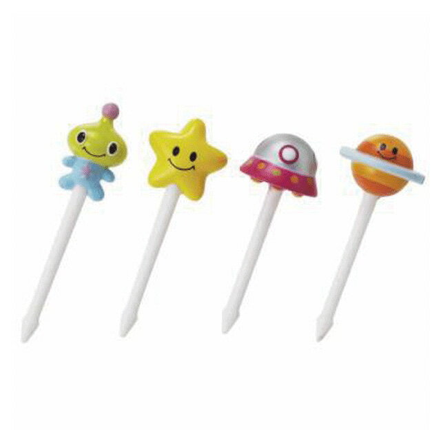 お弁当 ピック キャラクター GO!GO!宇宙ピック 8本入り P3140 トルネ キャラ弁 キャラ弁グッズ デコ弁 グッズ 子ども おべんとう