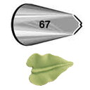 WILTON (ウィルトン) リーフチップ #67 【 口金 木の葉 】 キッチン用品 食器 調理器具 調理 製菓道具 お菓子作り 道具 デコレーションツール ...