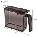 tower(タワー) 調味料ストッカー S ブラック/おしゃれ インテリア シンプル 山崎実業 YAMAZAKI カフェ風インテリア 見せる収納 モノトーンインテリア おうちカフェ キッチン カフェ風 雑貨 モノトーン インテリア 小物 調味料入れ おしゃれ