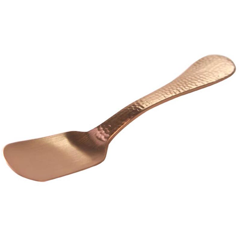 アイスクリーム スプーン Copper 純銅製槌目 ピンクゴールド カトラリー かわいい SNS 話題 おしゃれ 熱伝導 アイスが溶ける アイス 食べやすい