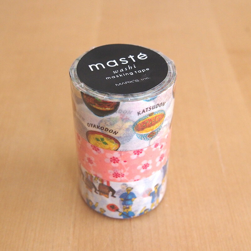 マスキングテープ・3巻セット/ジャパニーズ マステ mt 2 (丼物 梅 祭り)