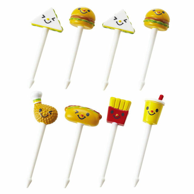 お弁当 ピック キャラクター ハンバーガーセットピック キャラ弁 キャラ弁グッズ デコ弁 '/お弁当 ピック ピックス おかず キャラ弁 キャラ弁グッズ 弁当 ...