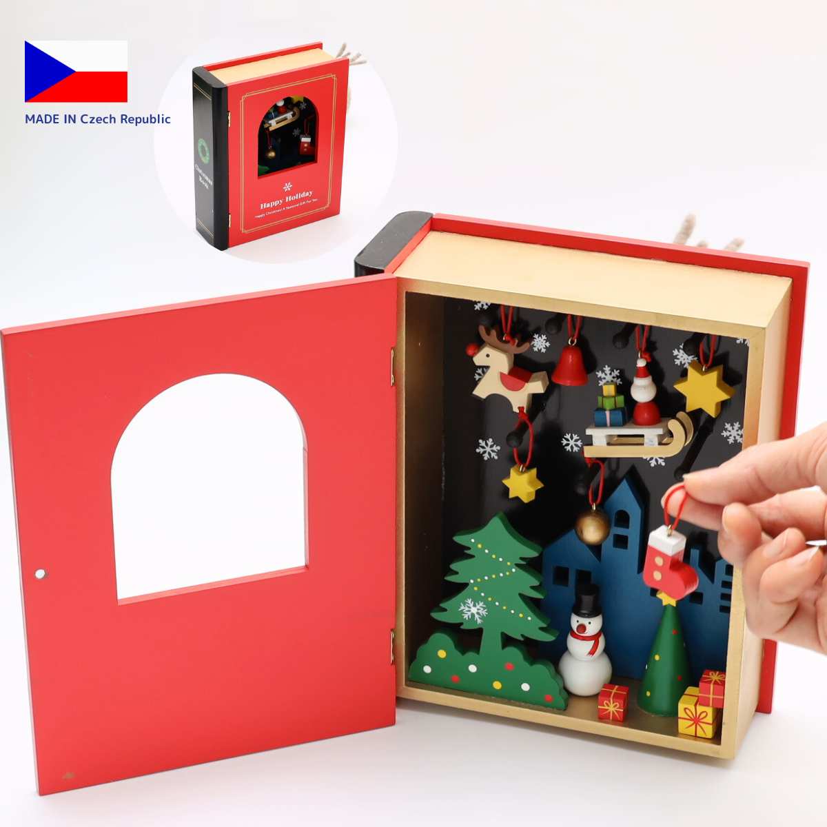 クリスマス ツリー クリスマス 飾り クリスマスブック サンタクロース サンタ トナカイ スノーマン クリスマス 装飾 北欧 インテリア ギフト 贈り物 おもち...