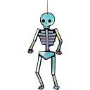 Meri Meri(メリメリ) ハンギング スケルトン 骸骨 デコレーションズ HANGING SKELETON DECORATIONS ハロウィン ガイコツ ...