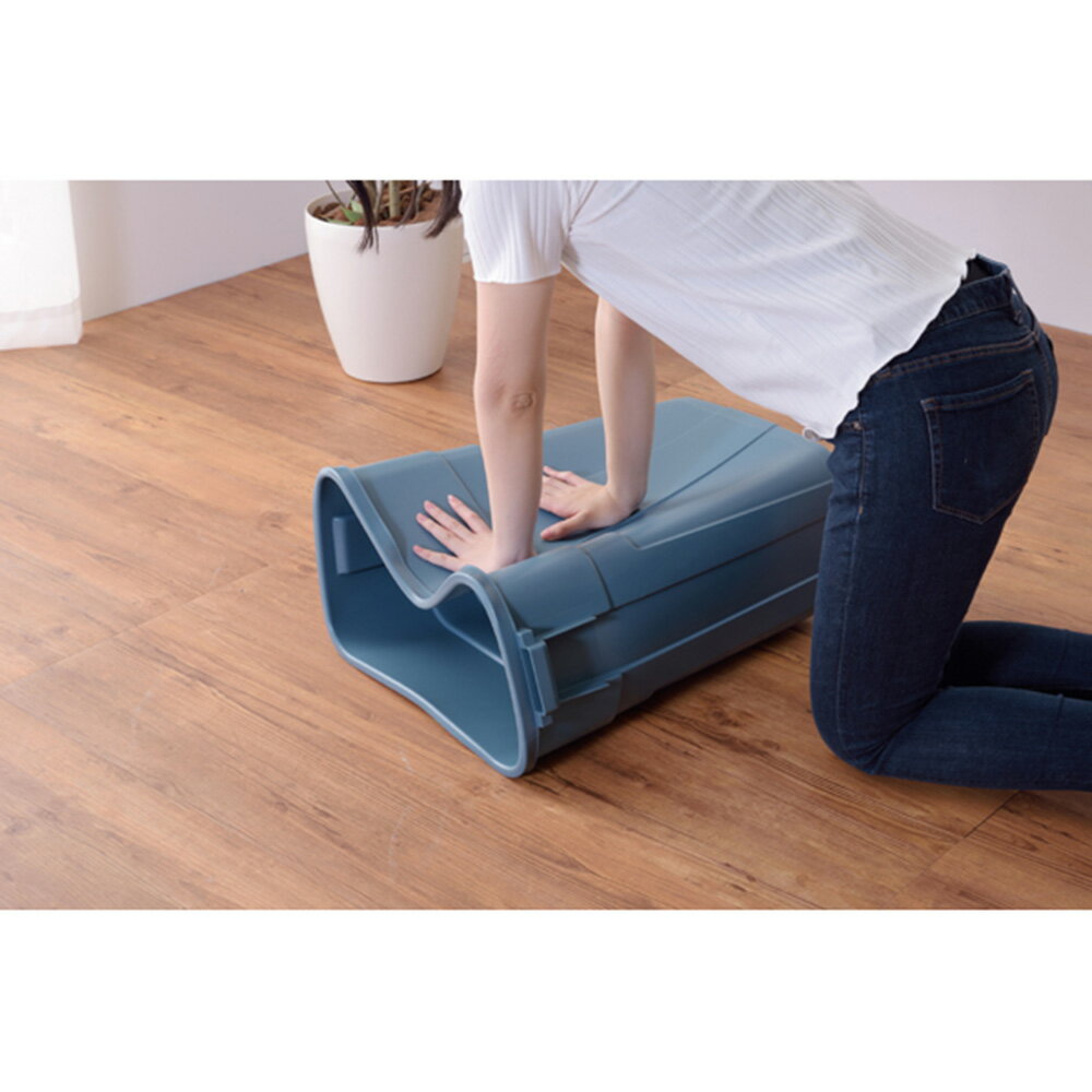 3年保証付 ゴミ箱 トラッシュカン50L LFS-936NV ネイビー 生ごみ おむつ におい 防止 キッチン リビング 日本製 アメリカン ゴミ箱 生ごみ ベランダ 蓋つき 防臭 保証 キッチン 屋外ゴミ箱 カラス対策 [2]