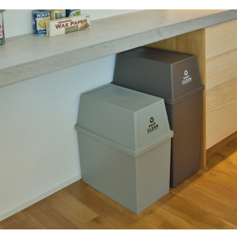 送料無料 スタッキングペール30L 蓋つき ゴミ箱 ダストボックス キャスター付き　スリム おしゃれ ビンテージ シンプル　重ねられる スタック式　日本製