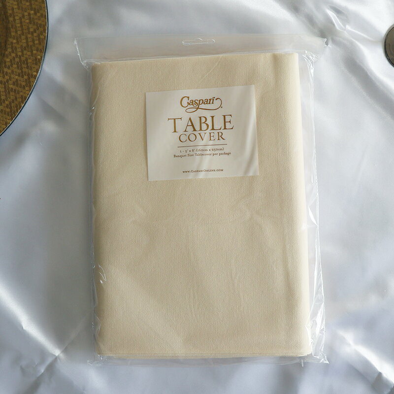 Caspari (ѥ) ͥ ơ֥륫С ܥ꡼  160cm250cm TCL101ڡѡ 3Ť ơ֥륯 Linen table cover Ivory ̳ Ź ѡƥ 󼡲   ȤΤ  