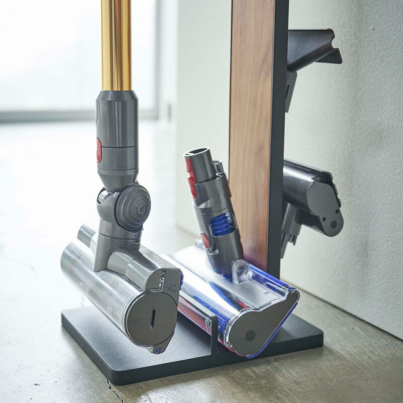 コードレスクリーナースタンド　リン　ブラウン　 RIN リン 4898 ブラウン　 （メーカー直送）（本州・四国・九州送料無料） YAMAZAKI 山崎実業 掃除機 コードレス 収納 ラック 棚 スティッククリーナー