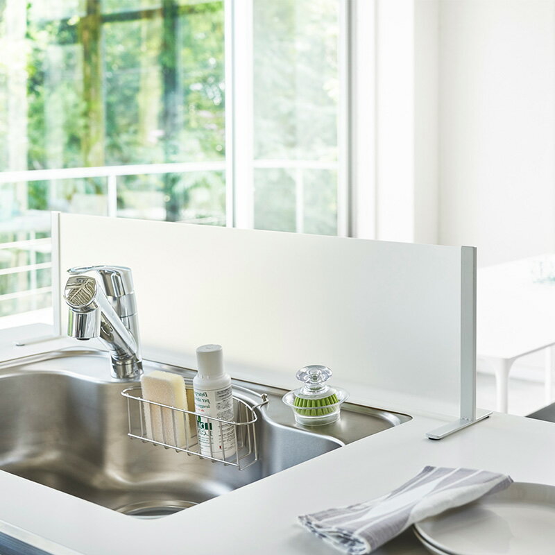 ★500円クーポン有★ 'シンク水はね防止スタンド プレート ホワイト PLATE プレート 3911 ホワイト (メーカー直送)(本州・四国・九州送料無料) ...