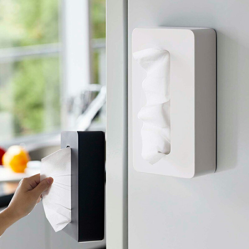 マグネット コンパクトティッシュケース TOWER タワー ホワイト ブラック 5094 5095YAMAZAKI 山崎実業 キッチン マグネット ティッシュケ...