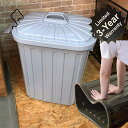 ゴミ箱 ペールカン60L 3年保証付 ALFS-937GY ごみ箱 グレー グレイ ビンテージ W36×D55.4×H62.2 ごみ箱 ダストボックス 生ごみ おむつ におい 防止 スリム コンパクト キッチン リビング 日本製
