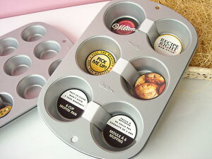 WILTON (ウィルトン)6カップ マフィンパン 2105-953 カップケーキ 焼き型 型 ノンスリック加工済о製菓道具_お菓子作り_道具_セルクル(ケーキ型)_ wilton_ウィルトン_製菓用品_バレンタイン_ホワイトデー_クリスマス_手作り