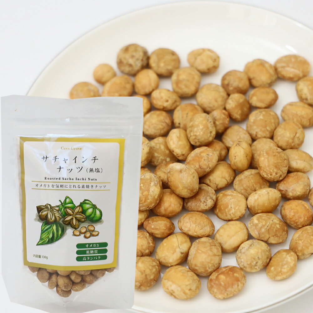 サチャインチナッツ スタンドパック 100g（無塩）Roasted Sacha Inch nuts Inca peanuts ロースト インカ ピーナッツ アズマ 高たんぱく 低糖質 オメガ3脂肪酸 天然のビタミンE スーパーフード