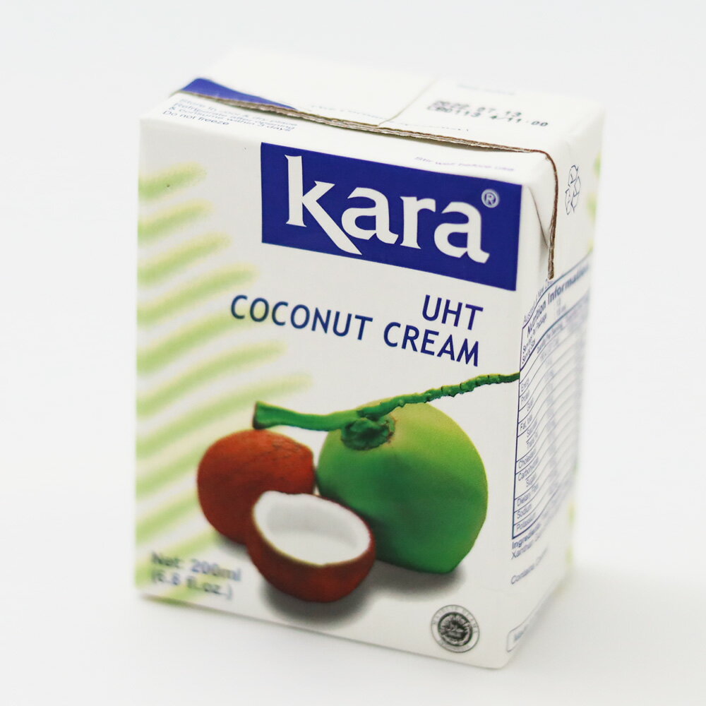 Kara カラ ココナッツクリーム UHT 200ml kara カラ 脂肪分 24％ 紙パック ブリックパック