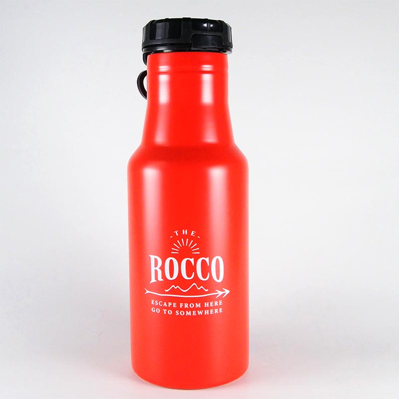ロッコ マグボトル ボトル ステンレスボトル ROCCO ロッコ　ワンタッチボトル 500ml レッド　ユニセックス レディース メンズ 直飲み 水筒 ボトル