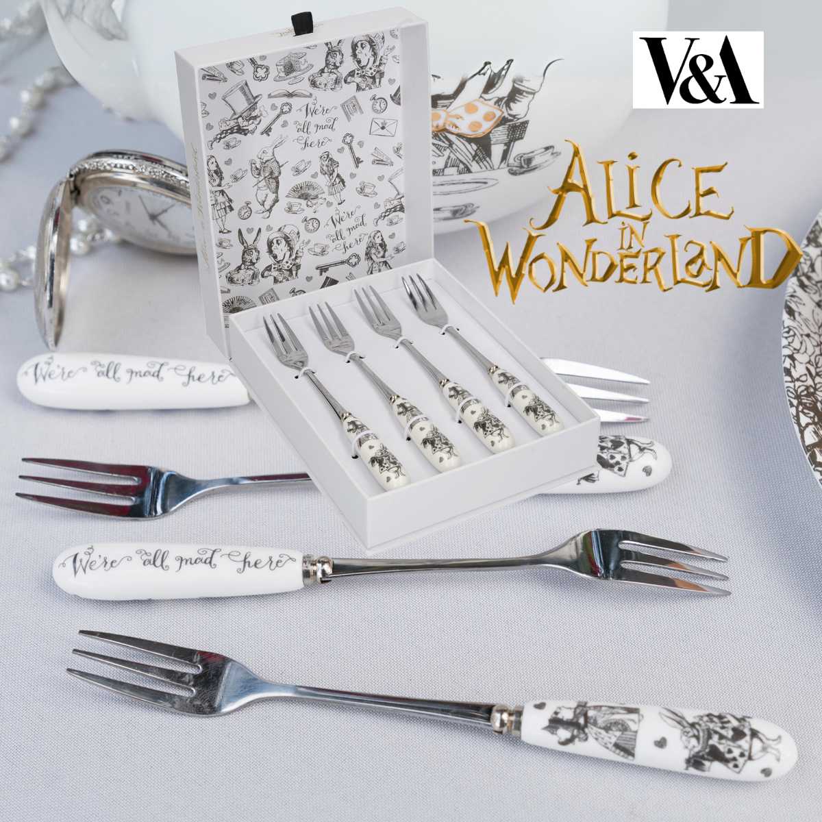 Victoria And Albert Alice In Wonderland V&A Alice ڥȥ꡼ե 4set 4ܥå ȥꥢ&Сȥꥹ   ե £ ץ쥼  ǰ   ե å
