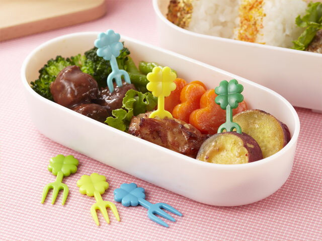 クローバーフォークピック12本入りキャラ弁 キャラ弁 グッズ お弁当 キャラ弁グッズ/キャラ弁оキッチン用品_お弁当グッズ'　