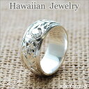 ハワイアンジュエリー リング シルバーリング　指輪Silver Ring　プルメリアスクロール・シルバーring-12ハワイアンジュエリーリング