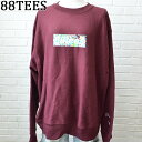 88TEES エイティエイティーズChampion オリジナル トレーナー Maroon Adult LsizeHawaii ハワイ雑貨 ハワイアンハワイ買い付け ハワイ限定 ハワイアン雑貨