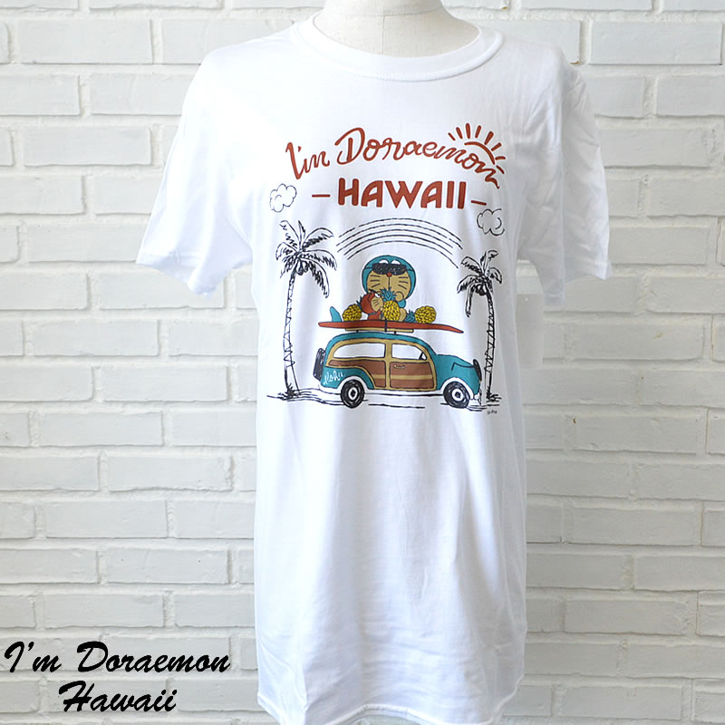 【SALE20％OFF】NEO Plaza I 039 m Doraemon HawaiiI 039 m DoraemonTシャツ「Woddy Car」(Adult size)Hawaii ハワイ雑貨 ハワイアンハワイ買い付け ハワイ限定 ハワイアン雑貨