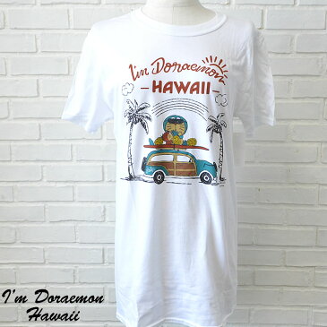 NEO Plaza I'm Doraemon HawaiiI'm DoraemonTシャツ「Woddy Car」(Adult size)Hawaii ハワイ雑貨 ハワイアンハワイ買い付け　ハワイ限定　ハワイアン雑貨