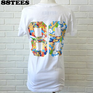 88TEES　エイティエイティーズレディース NEWオリジナル Tシャツ White #8Hawaii ハワイ雑貨 ハワイアンハワイ買い付け　ハワイ限定　ハワイアン雑貨