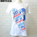 【SALE20％OFF】88TEES エイティエイティーズレディース NEWオリジナル Tシャツ White/Blue 4Hawaii ハワイ雑貨 ハワイアンハワイ買い付け ハワイ限定 ハワイアン雑貨