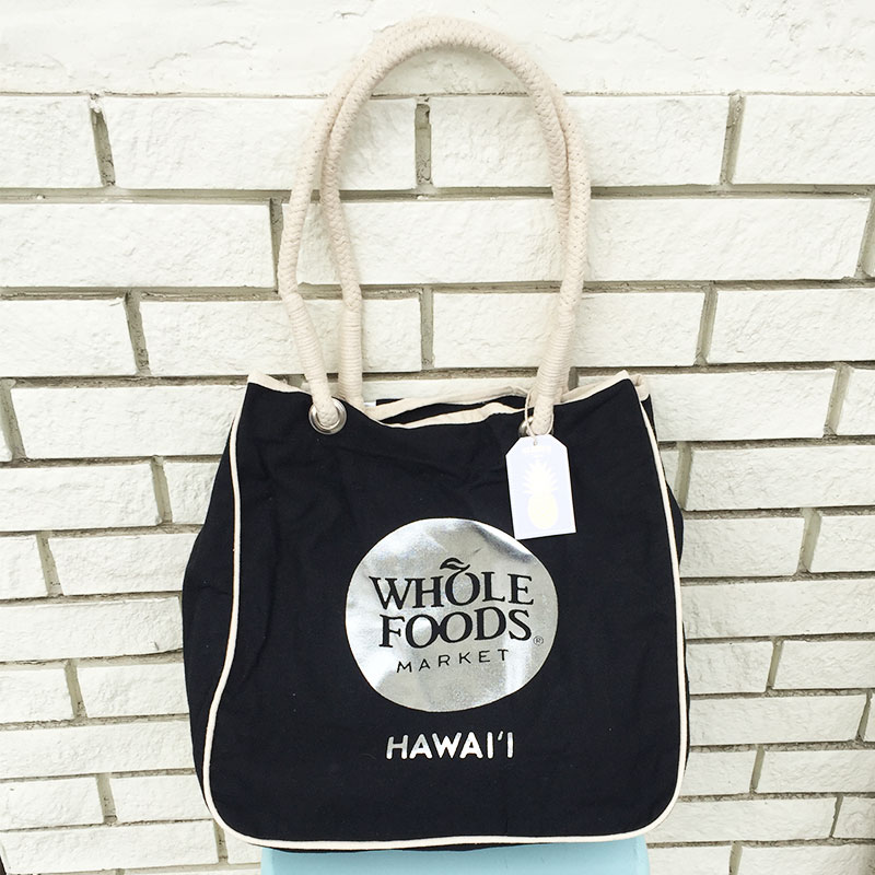 WHOLE FOODS MARKET HAWAIITAG ALOHA ROPE TOTE BAG SILVER ALOHAz[t[Y}[Pbg NC[X g[gobO(8)Vo[AnnCt@nC@nCAG