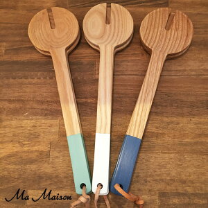 【Ma Maison】【マ・メゾン】サラダサーバー「トング」LINEAR SALAD SERVER BLUE【カントリー】【カントリー雑貨】【カントリー調】【カントリー食器】【フレンチカントリー】