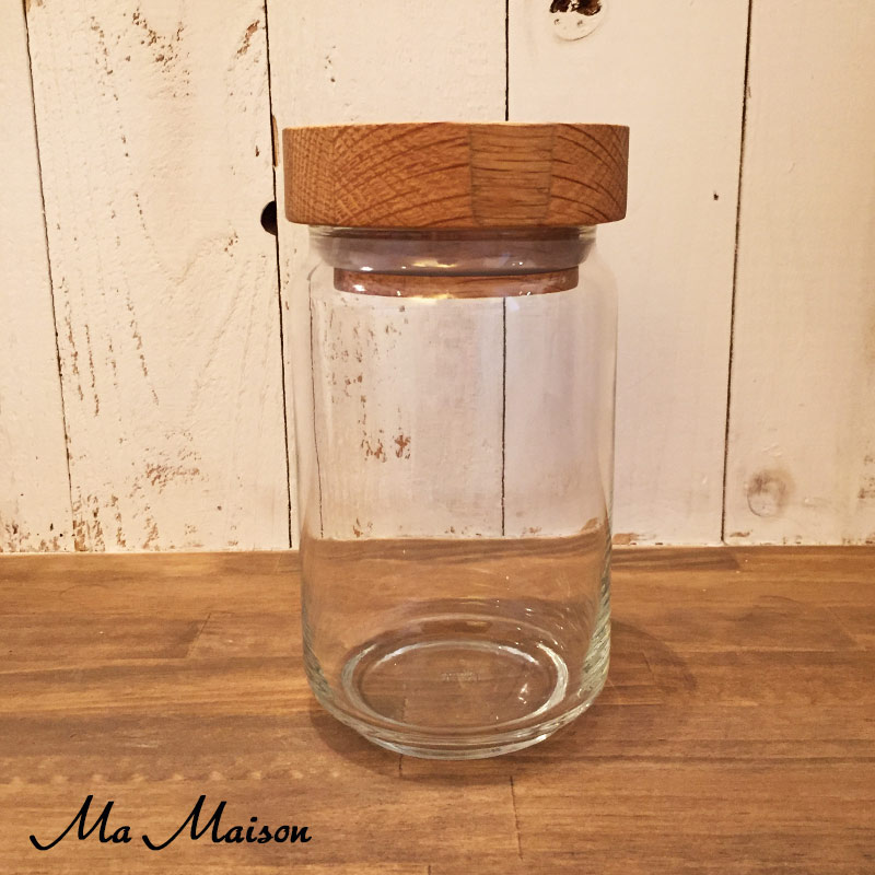 楽天ULU-HAWAII【SALE40％OFF】【Ma Maison】【マ・メゾン】ガラスストレイジジャーGLASS STORAGE JAR 750ML-NAT【カントリー】【カントリー雑貨】【カントリー調】【カントリー食器】【フレンチカントリー】