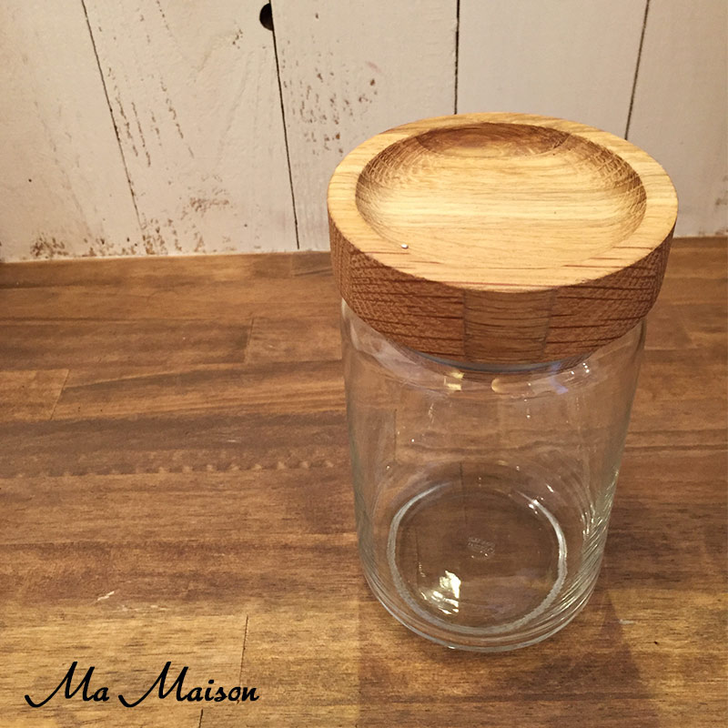 【Ma Maison】【マ・メゾン】ガラスストレイジジャーGLASS STORAGE JAR 750ML-NAT【カントリー】【カントリー雑貨】【カントリー調】【カントリー食器】【フレンチカントリー】