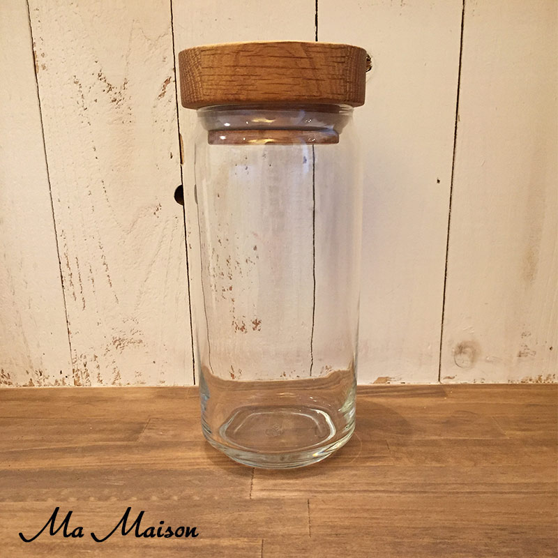 ガラスストレイジジャーGLASS STORAGE JAR 1000ML-NAT