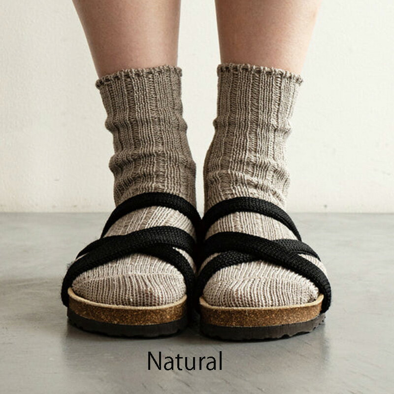 Homie フレンチリネンリブソックスレディースファッション　靴下FRENCH　LINEN　RIB SOCKS　ホミー　heavenly ヘブンリー