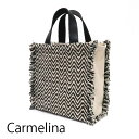 ジャガード織 トートバッグ Carmelina / カルメリーナ【バッグ】【天然素材バッグ】【Carmelina 】(4)