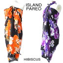 フリンジ付パレオ 大判パレオISLAND PAREO(HIB...