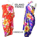 フリンジ付パレオ 大判パレオISLAND PAREO(HIB...