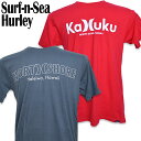 SURF-N-SEA Collabo HURLEYハーレー ＆サーフアンドシー2022コラボ メンズTEE『NORTH SHORE KAHUKU TEE』Hawaii ハワイ 雑貨ハワイアン ハワイアン雑貨