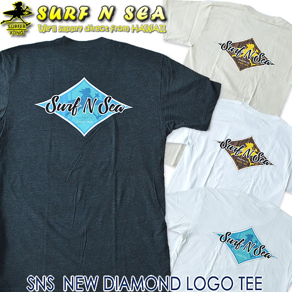 SURF-N-SEA　サーフアンドシーサーフィンシーメンズTシャツSNS NEW DIAMOND LOGO TEES～XL迄Hawaii　ハワイ　雑貨ハワイアン雑貨　ハワイアン