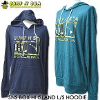 SURF-N-SEA サーフアンドシー メンズ フード ロングスリーブTシャツ パーカSNS BOX HI ISLAND LS HOOD TEEサーフィンシー　Hawaii ハワイ雑貨 ハワイアンハワイアン雑貨　ノースショア