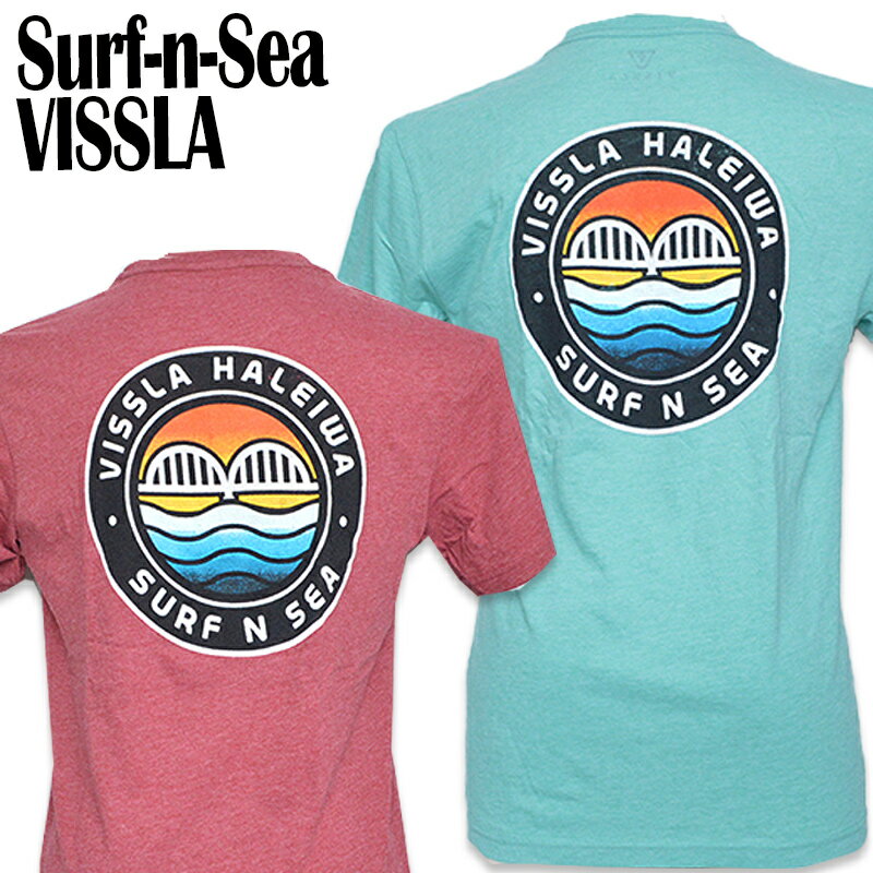 VISSLA SURF-N-SEAビスラ＆サーフアンドシー・コラボメンズTシャツVISSLA SNS HALEIWA　BRIDGE TEEHawaii ハワイ　雑貨ハワイアン ハワイアン雑貨