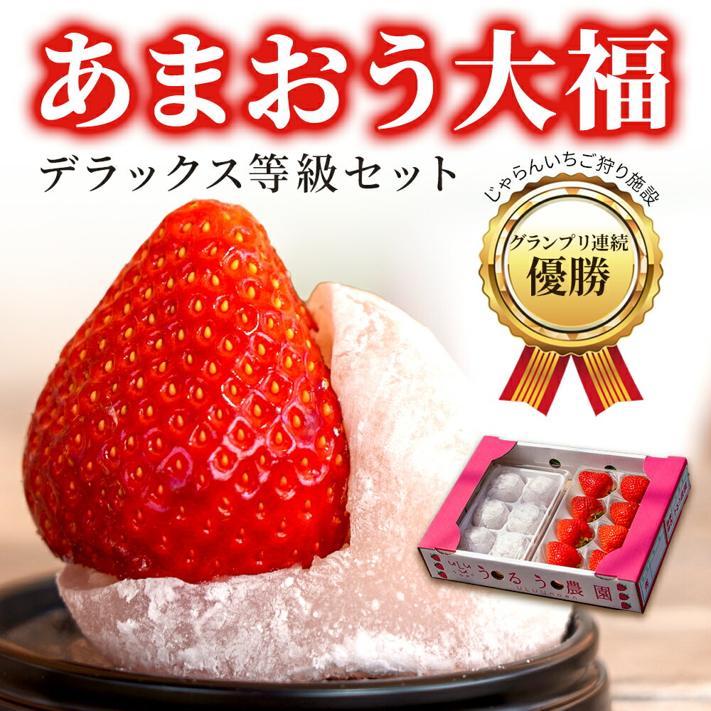 【ブラックフライデー ポイント7倍!!! 27日迄】【2026年1月上旬～順次発送予定】あまおう 大福 いちご大福 セット 福岡県産 ・あまおう1パック280g・絶品大福6つ クリスマス ギフト プレゼント 贈答用 贈答 贈り物 イベント お祝い 知育 あんこ 餅 イチゴ 正月 お歳暮