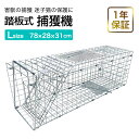 【お得なGWまとめ買いクーポン発行中】1年保証 捕獲機 捕獲器 猫 犬 捕獲 Lサイズ 踏板式 迷子猫 迷子 野良 野生 動物 捕獲 保護